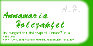 annamaria holczapfel business card